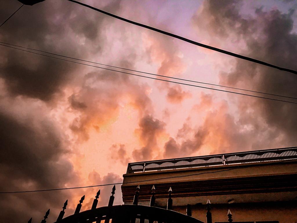 Sunset building